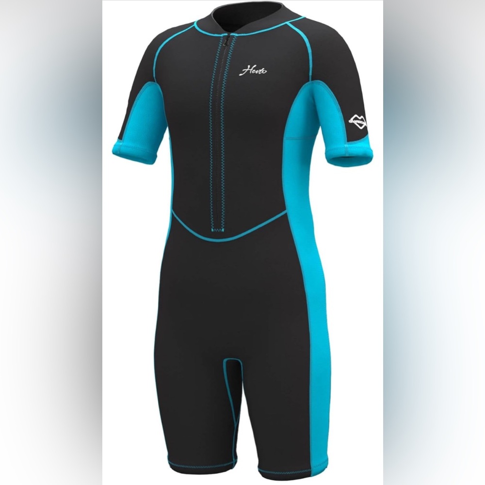 Hevto Kids Wetsuit Shorty for Boys Toddler Girls Youth 2mm Neoprene Thermal